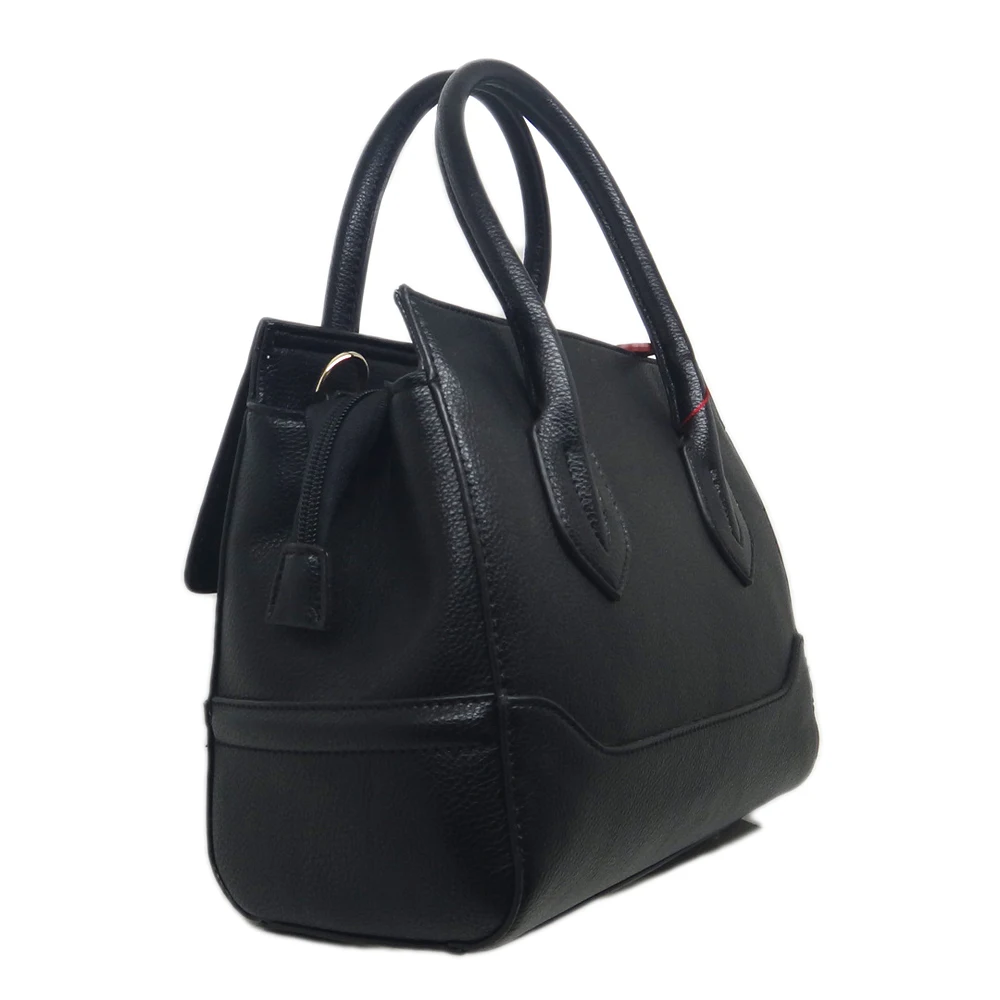 Женская сумка из искусственной кожи черного цвета и белого цвета, тип, мягкая, Минималистичная, модная, компактная