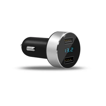 

Mini Dual USB Car Charger with LED Display Voltage Detection for mazda 3 6 2 5 CX-5 CX-7 CX-3 323 ATENZA Axela