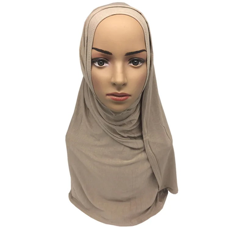 Jinjin.QC Muslim Hijab Jersey Hijab Instant Bandana Women Scarves and Wraps Echarpe Foulard Femme Drop Shipping