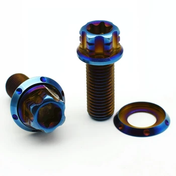 

Titanium Bolt for Motorcycle Modification Brake Calipers M6 M8 M10 x15-40mm Ti Bolts Burned Blue Ti Screws Ti Fasteners 2pcs