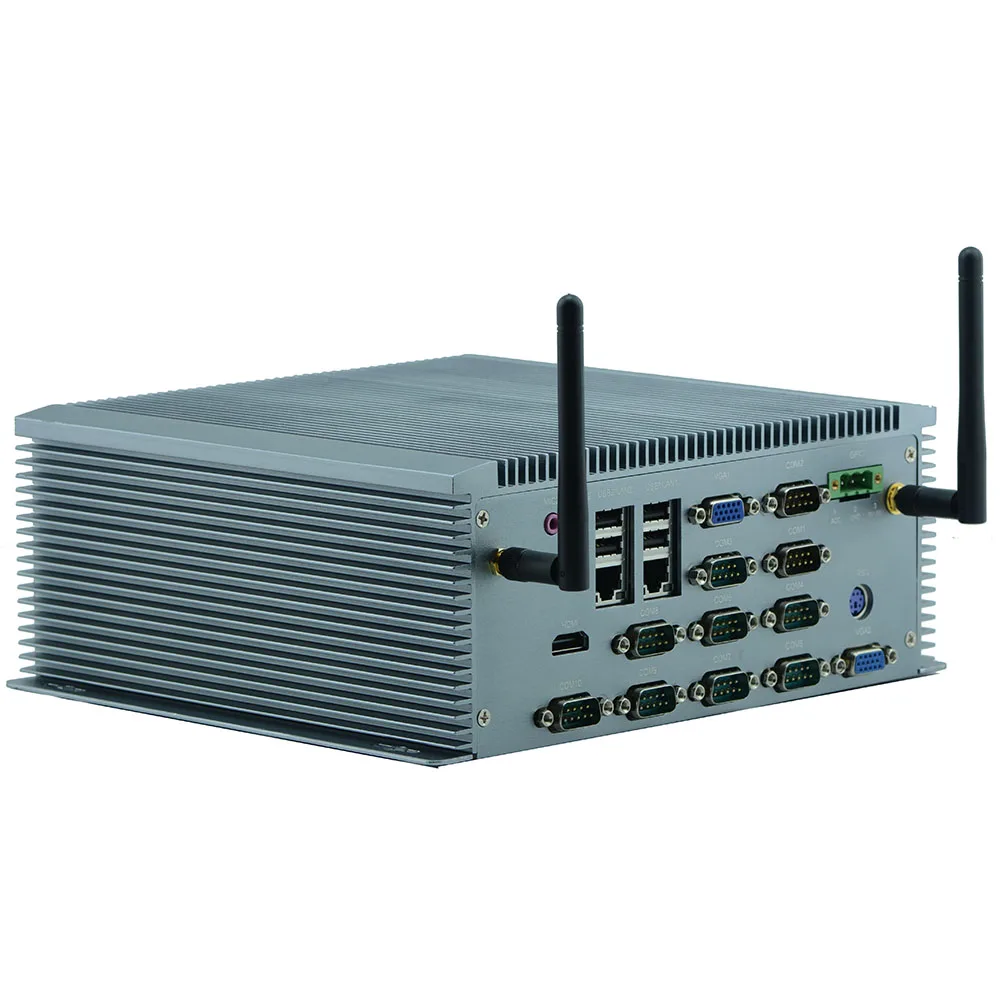 Partaker Industrial PC Q6 With 10 COM COM3  to COM6 support RS485 2 LAN SIM Card Slot  (5)