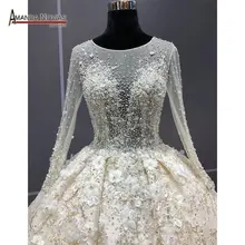 Stunning real work wedding dress robe de soiree