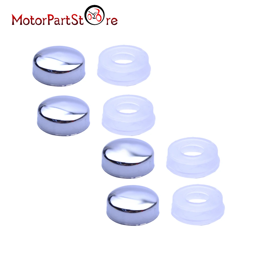 

ABS 4x Screw Nut Cap + Bolt Cover Set Universal for Car Truck Motorcycle Security License Plate Frame Mounting Screws Bolt D30