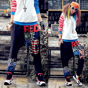 

pants spring tide pants hip hop street dance pants American letters big pants rap sling pants large size loose pants streetwear