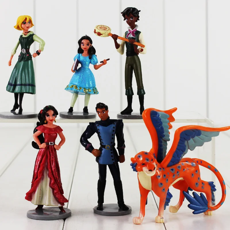 

Hot 6pcs/lot Princess Elena of Avalor Soifa PVC Figure toy gift for girls