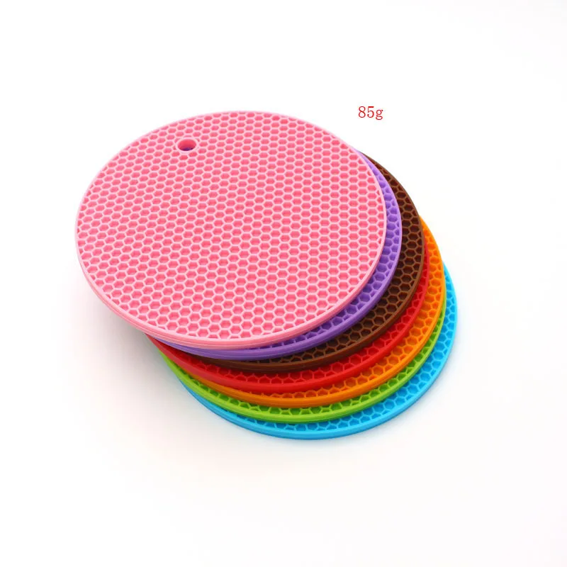 1 шт. круглый толстые силиконовые соты изоляции pad изоляции экологически безопасных нетоксичных анти-горячий площадку - Цвет: Random  color