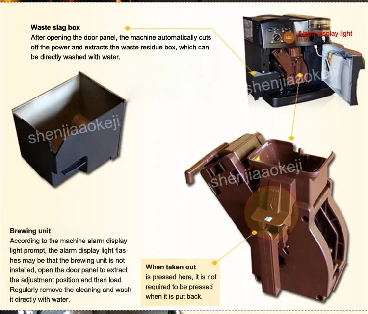 Автоматическая кофе-машина для домашнего использования с мясорубкой коммерческий насос давления многофункциональная кофемашина ABS пластик 220 В