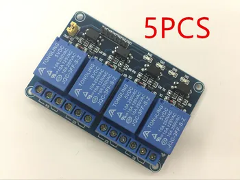 

5PCS Brand New 5V 4 Channel Relay Module for Arduino PIC ARM DSP AVR Raspberry Pi