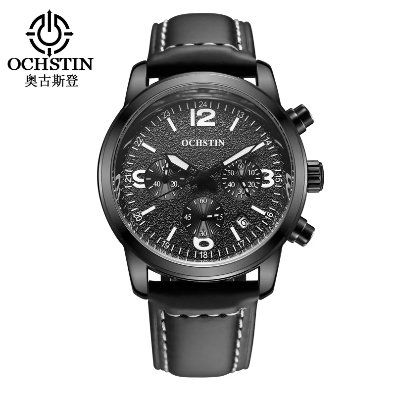 Prix pour 2016 Ochstin Chronographe Montre Sport Hommes Marque De Luxe Quartz Militaire Sport En Cuir Véritable Hommes de Montre-Bracelet Relogio Masculino Prix pour 2016 Ochstin Chronographe Montre Sport Hommes Marque De Luxe Quartz Militaire Sport En Cuir Véritable Hommes de Montre-Bracelet Relogio Masculino