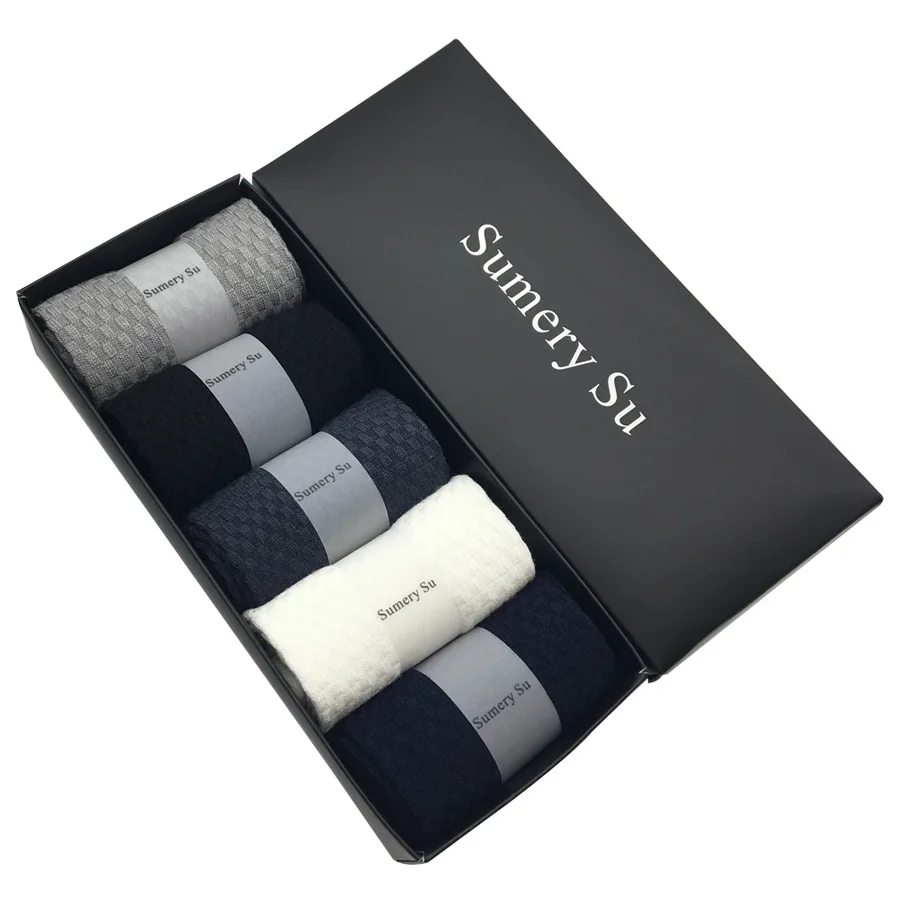 GUSTA 5Pairs Men Athletic No Show Low-Cut Soft Basketball Cotton Fall Socks