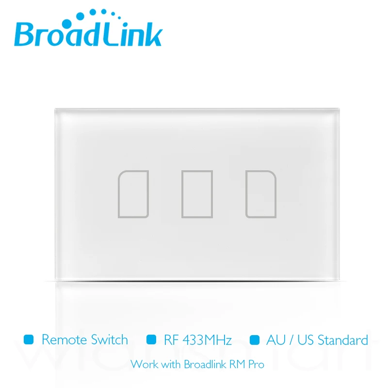 2017 Broadlink TC2 US/AU Standard Smart Home RF Touch Light Switches 123Gang 110V 220V Remote Control Wall Touch Switch Panel