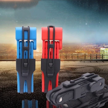 

Anti-cut Safety MTB Folding Bike Lock Professional Anti-theft Alloy Steel Foldable Bicycle Lock With Mounting Bracket