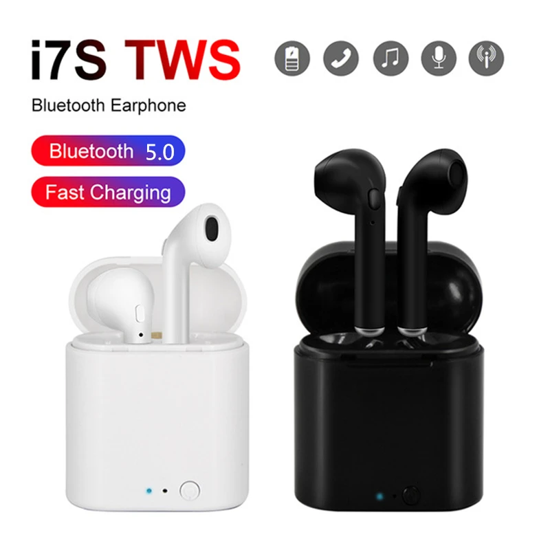 Беспроводные bluetooth-наушник I7 i7s TWS наушники гарнитура с микрофоном для телефона