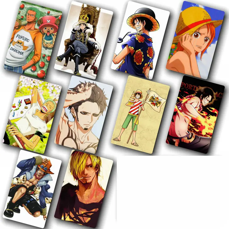 Аниме one piece Card sticker Pack DIY украшения автобус ID Водонепроницаемые Детские стикеры классических игрушек 100 шт