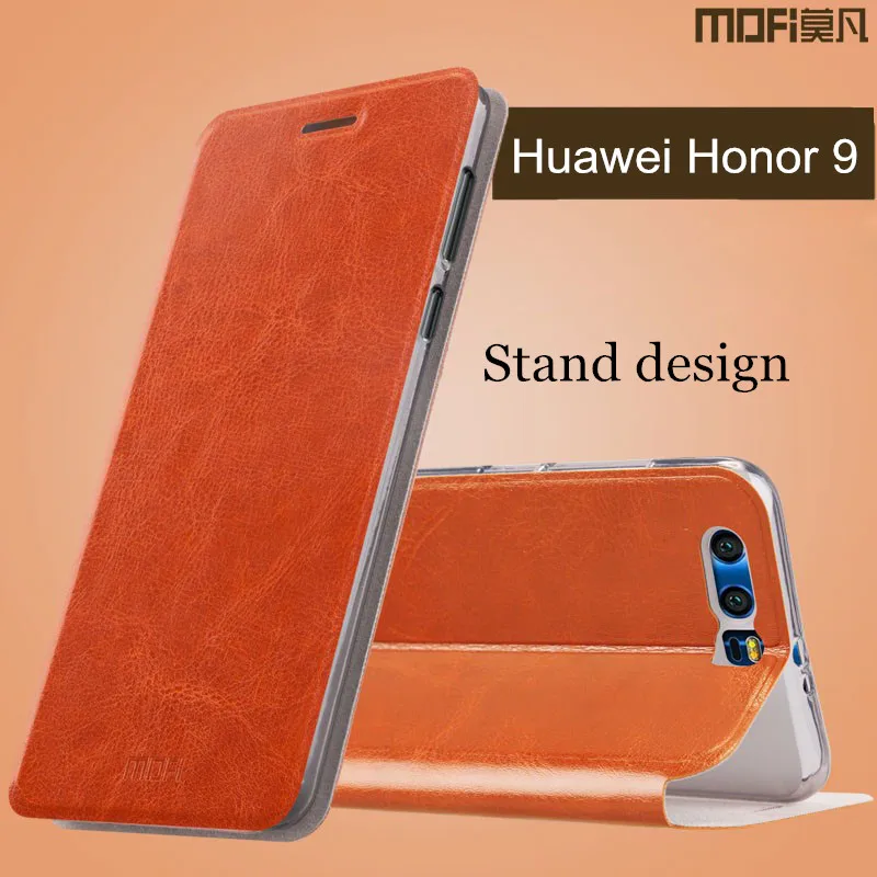 Huawei-Honor-9-case-cover-leather-MOFi-original-silicon-back-cover-Honor-9-flip-case-hard