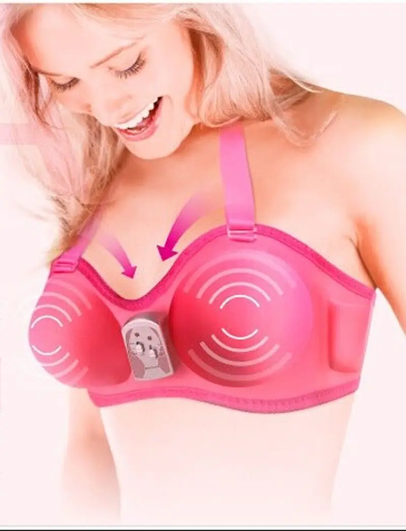 Hot !! Electric Breast Enhancer Vibrating Massager Bra Beauty Breast
