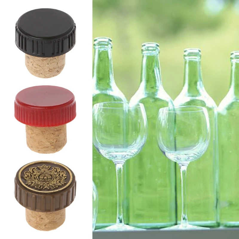 

T-shape Red Wine Stoppers Cork Bottle Plug Kitchen Bar Tool Sealing Cap Corks