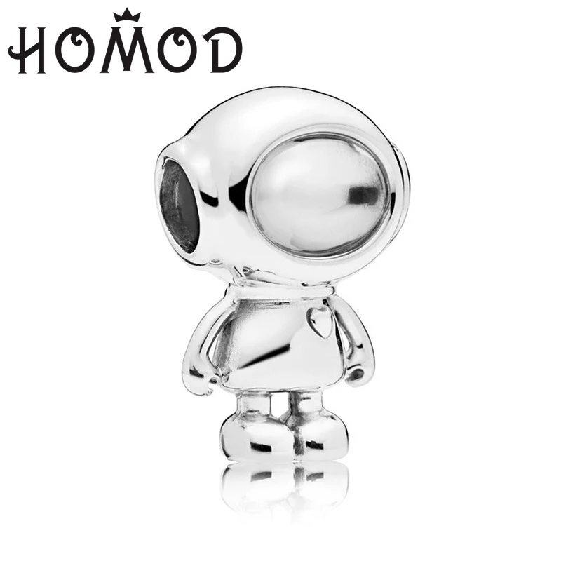 HOMOD 2019 г. новейшие серебряные бусины в виде симпатичного астронавта подходят для