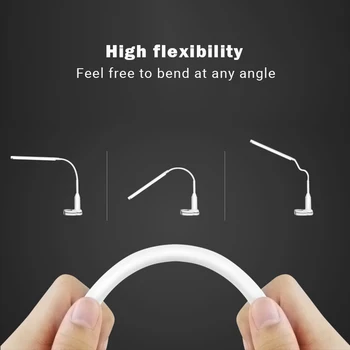 

LED Mini Clip Light Clamp USB Charging Bendable Eye Protect Adjustable For Desk TSH Shop