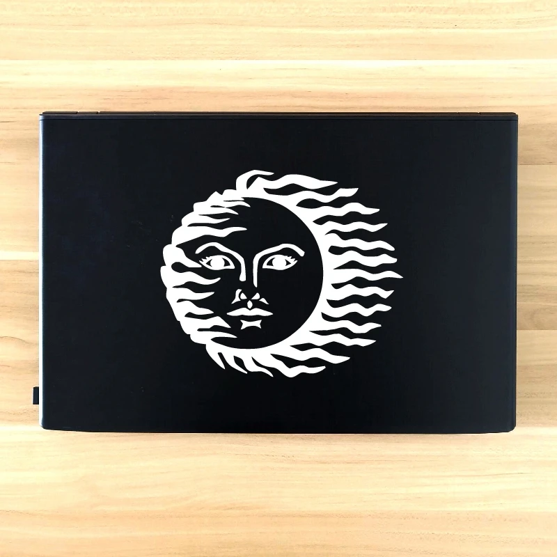 Sun Decal Laptop Decor