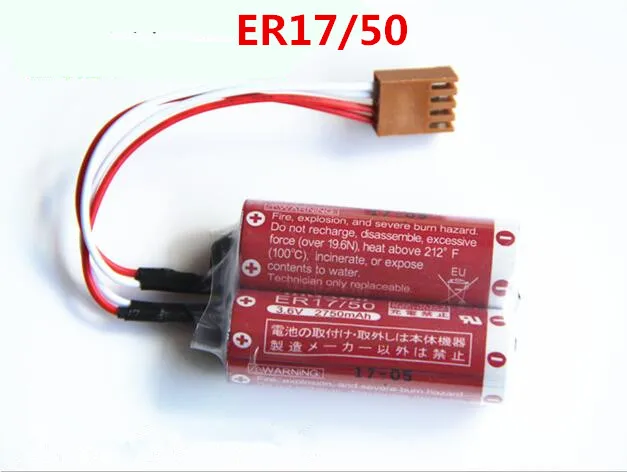 10 шт. совершенно новый подлинный MD500N 50750-1018 3 6 В Аккумулятор для робота Maxell ER17/50