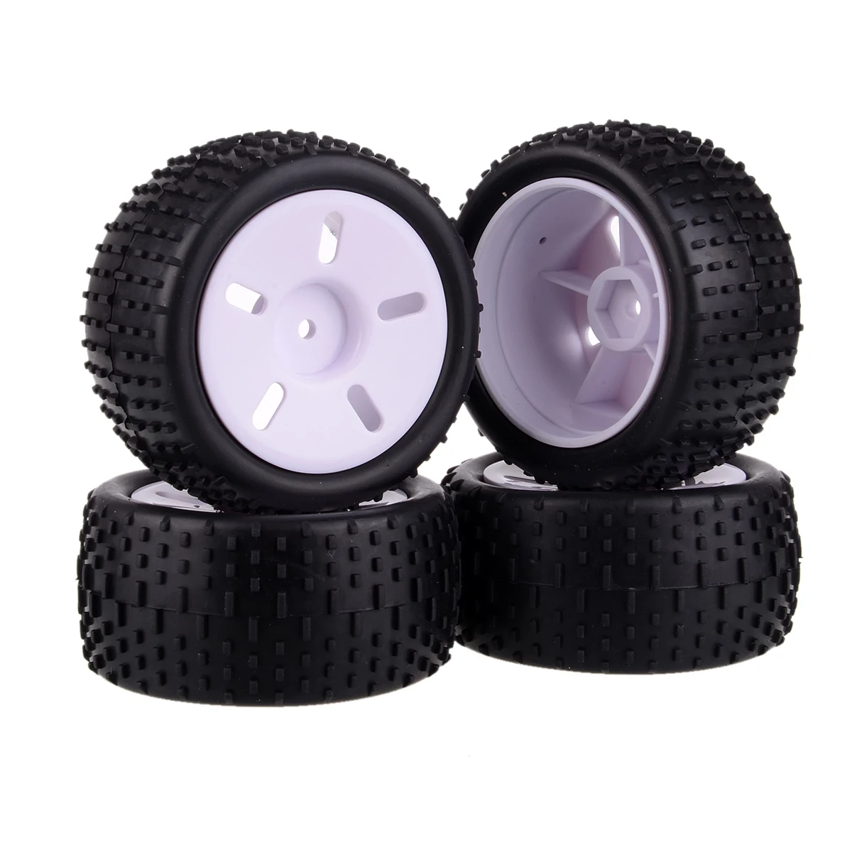 

83705 Wheel Rim & Tyre 4pcs For HSP 1/16 Scale RC Model Car 94286 Spare Parts