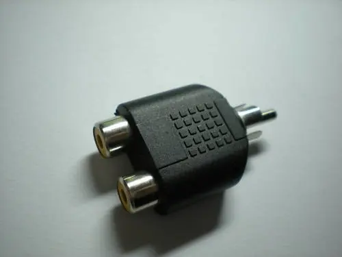 

Converter RCA Male Plug to Dual RCA Female Jack 30 pcs per Lot