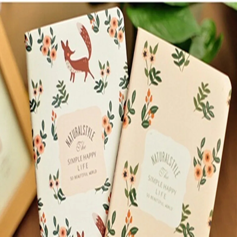 

1PCS/Lot Lovely Vintage Beautiful Flower series notebook diary pocket book stationery
