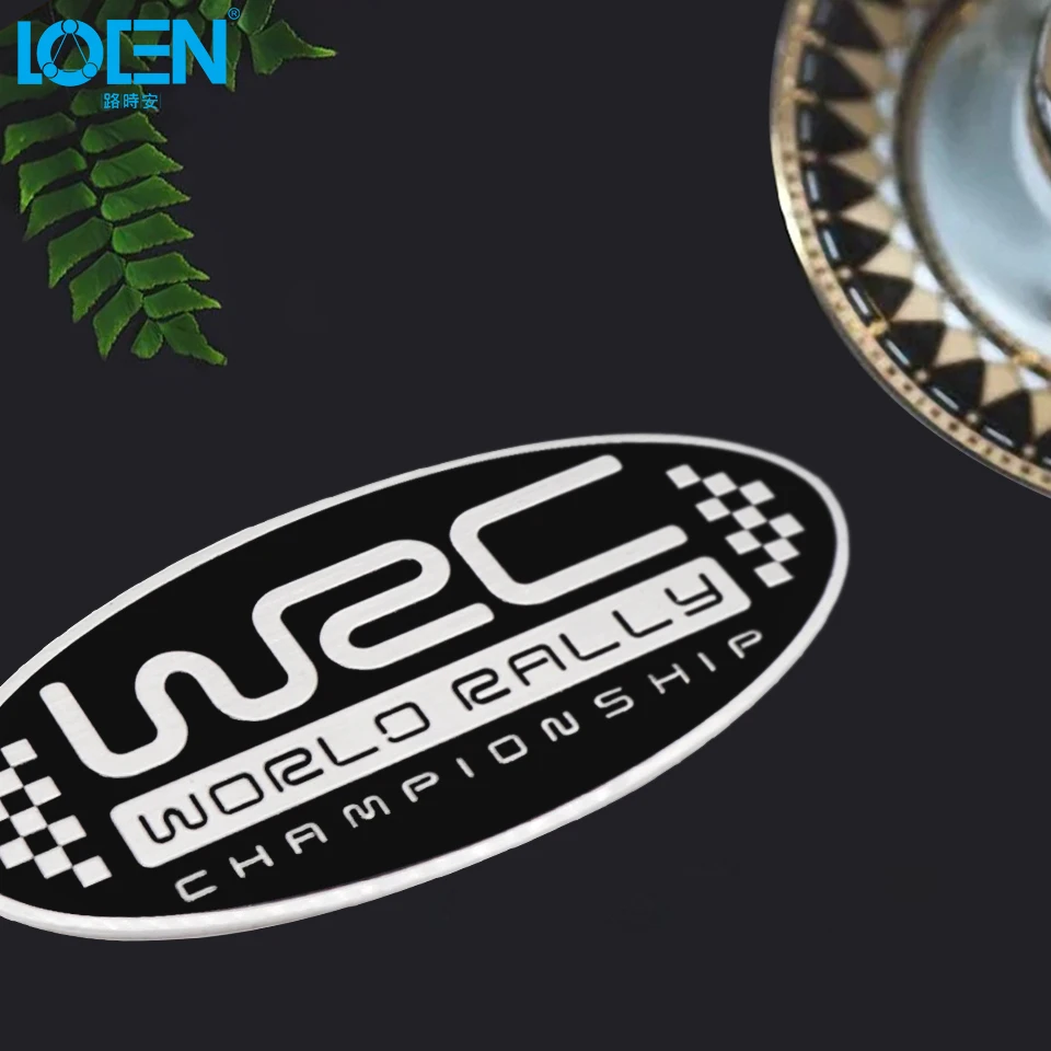 LOEN WRC Чемпионат мира по ралли гоночный автомобиль Стайлинг алюминиевая наклейка