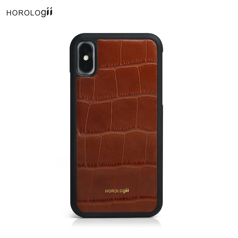 

CUSTOM NAME AVAILABLE Real Leather Mobile Phone Case,for iphone X Xr Xs Max Back Case Leather crocodile patteren dropship