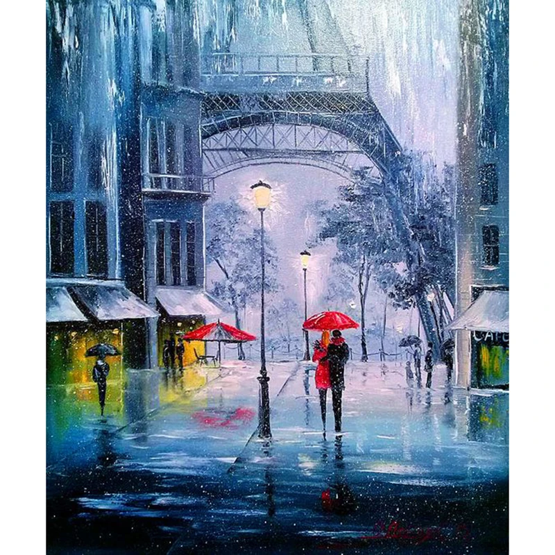 

New Arrival Diamond Embroidery Lovers Walking Diy Diamond Paintings Full Mosaic Picture Pattern Cross Stitch Rhinestone BK-4305