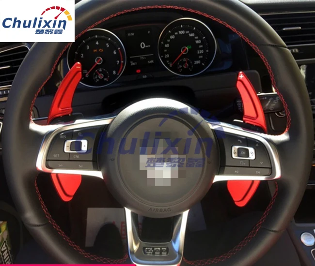 

2pcs/lot for For Volkswagen VW golf 7 golf7 GTI Scirocco 2015-2017 Aluminum alloy Steering Wheel Shift Paddle Shifter Extension