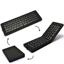 Pcocean Smart Bluetooth Keyboard for Phones Tablet PC Portable mini Folding Wireless Scissor Button Keyboard with Charging Cable