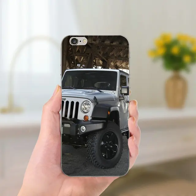 Jeeps Wrangler Soft TPU Phone Cases for iPhone 8 7 6 6S Plus X 5 5S SE