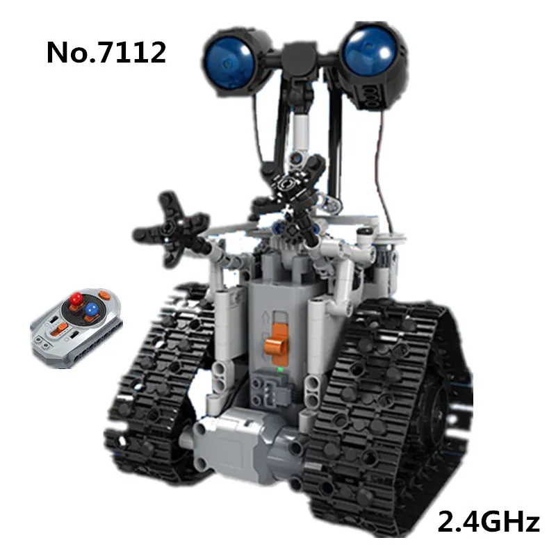 

408pcs Technic City RC Remote Control Robot Toy Winner 7112 Electric Designer Building Blocks Engineering Toys For Childrn Gifts
