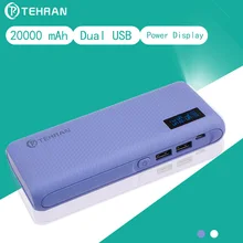 20000 mAh Real Capacity Big LED Flash Light External Battery Pack for iphone 8 for Android Phones Slim Utral-thin Power Bank