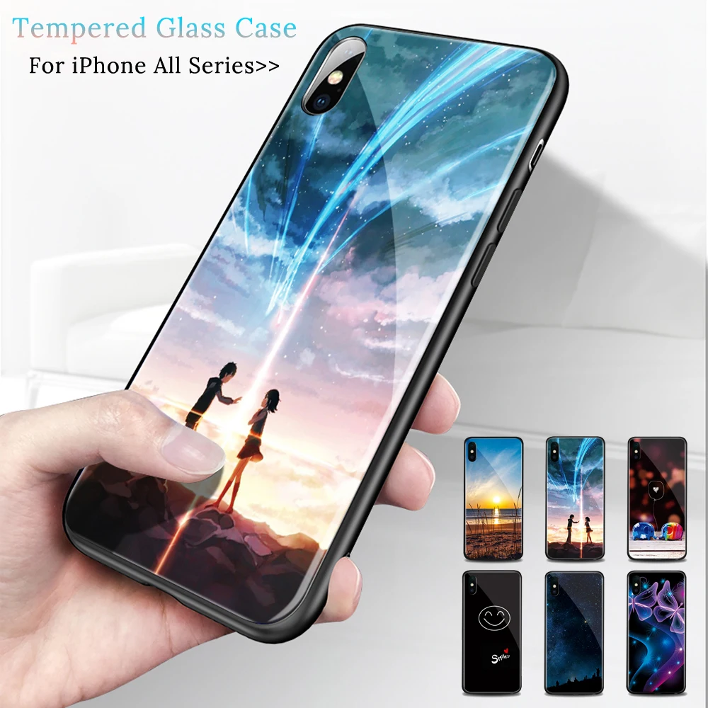 Buy Tempered Glass Back Case For iPhone X 8 7 6 6s
