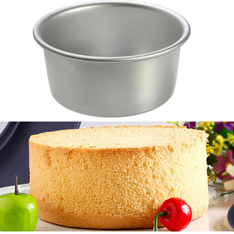 

4"/6"/8" Inch Aluminum Alloy Round Cake Baking Mould Pan Tin Mold Tray Bakeware Tool high quality Round Cake Pan