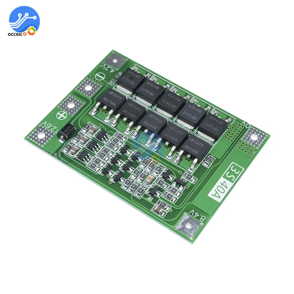 BMS 3S 40A 18650 зарядное устройство для литий ионной литиевой батареи защитная плата