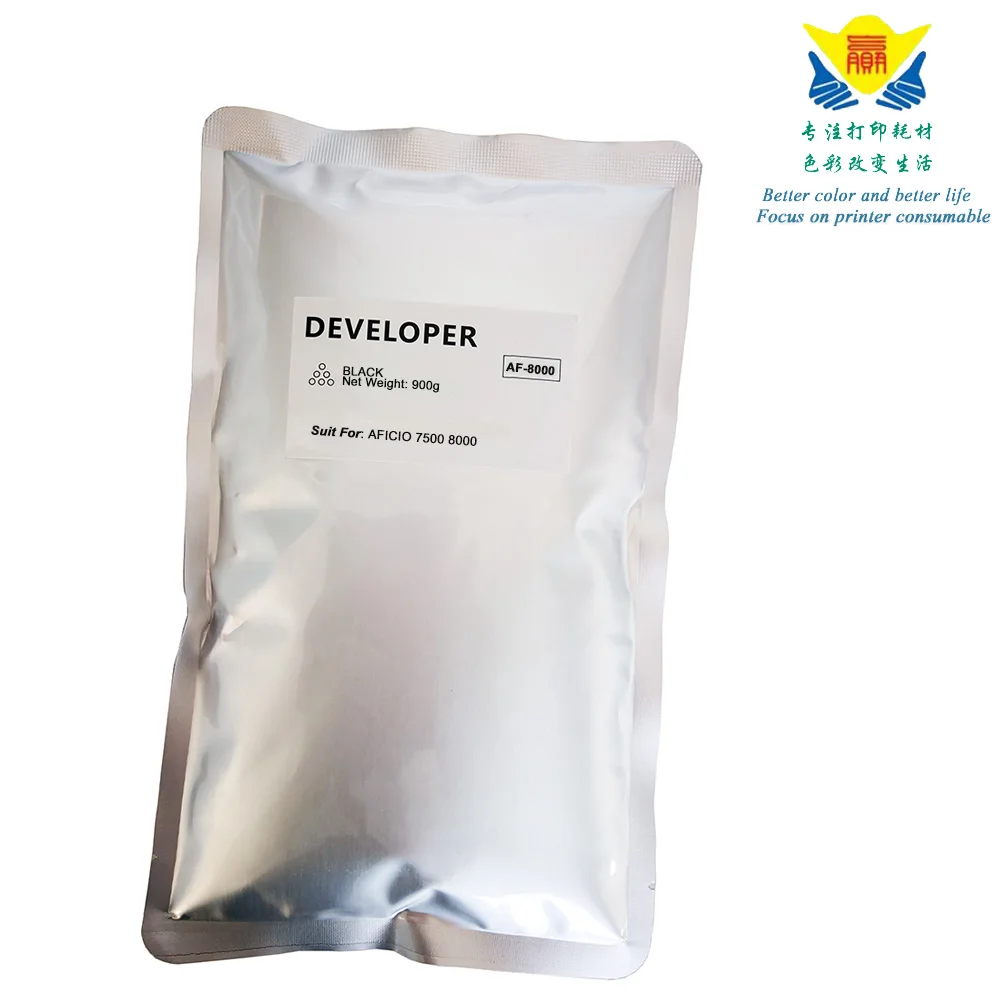 

JIANYINGCHEN Compatible black Developer powder for Ricoh Aficio 7500 8000 2090 2105 6001 laser printer 900g per bag