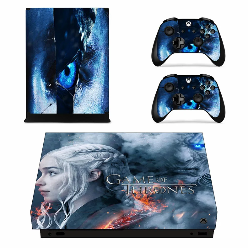 Виниловая кожа xbox one x skins наклейка Игра престолов наклейка s Pegatinas Adesivo для xbox one x консоли и двух контроллеров