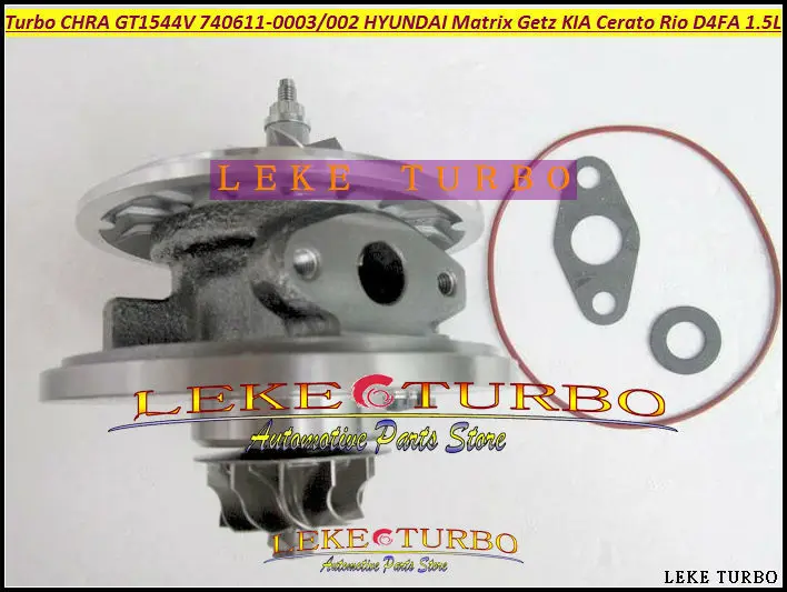 GT1544V 740611 Turbocharger Cartridge Turbo CHRA 740611-0003 740611-0002 782403 HYUNDAI Matrix Getz KIA Cerato Rio D4FA 1.5L (4)