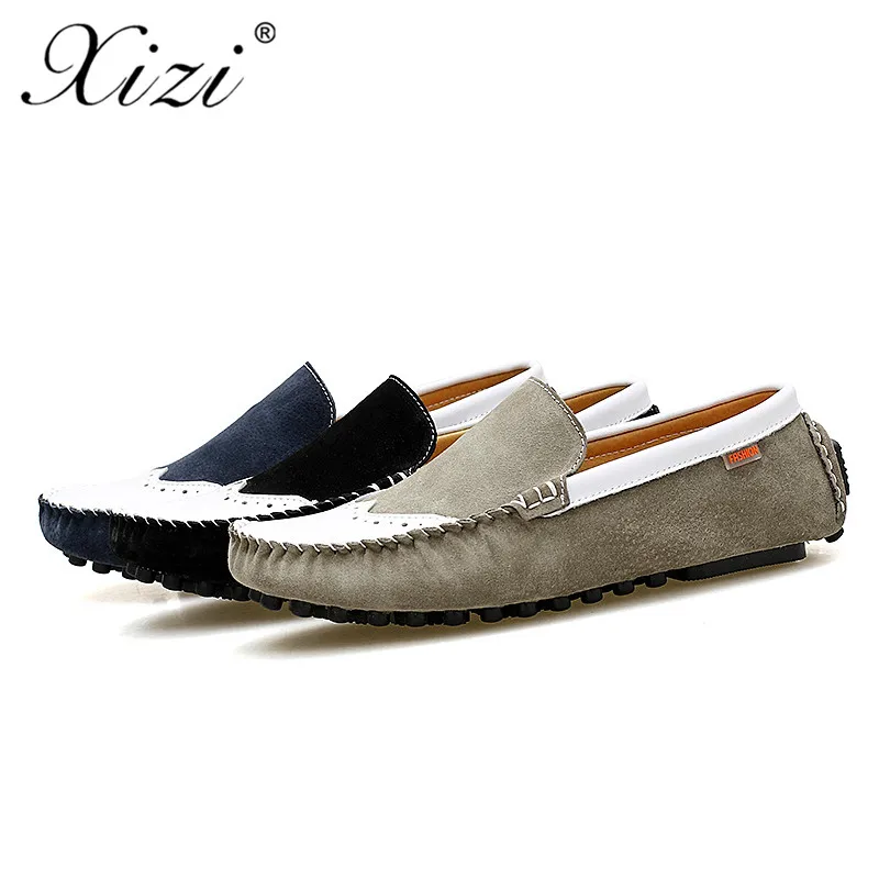Xizi/Новые Брендовые мужские модные летние мягкие мокасины повседневные лоферы