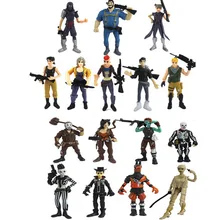 16pcs/set 9cm 11.5cm Fortnight Battle Royale Action Figure Toy Collection for Children Infant Llama Anime Figure Model Toys 