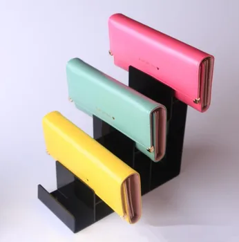 

High-grade Black Wallet display rack 1-7 Layers Acrylic purse holder storage rack glasses Nail polish Cosmetic holder stand
