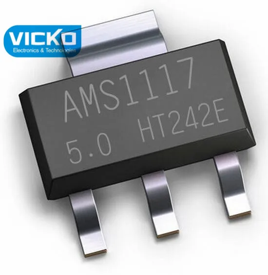 [VK] 50 шт. AMS1117 5 0 V Φ SOT 223 5V линейный регулятор 1117 1A Цветовая Регулировка