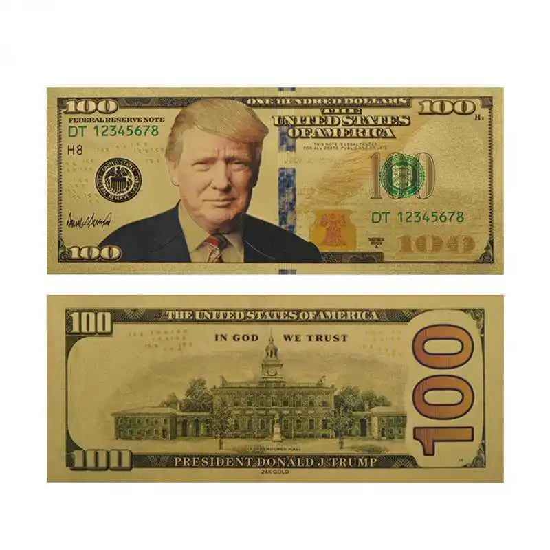 Оптовая продажа коллекции банкнот с изображением президента Дональда Трампа из