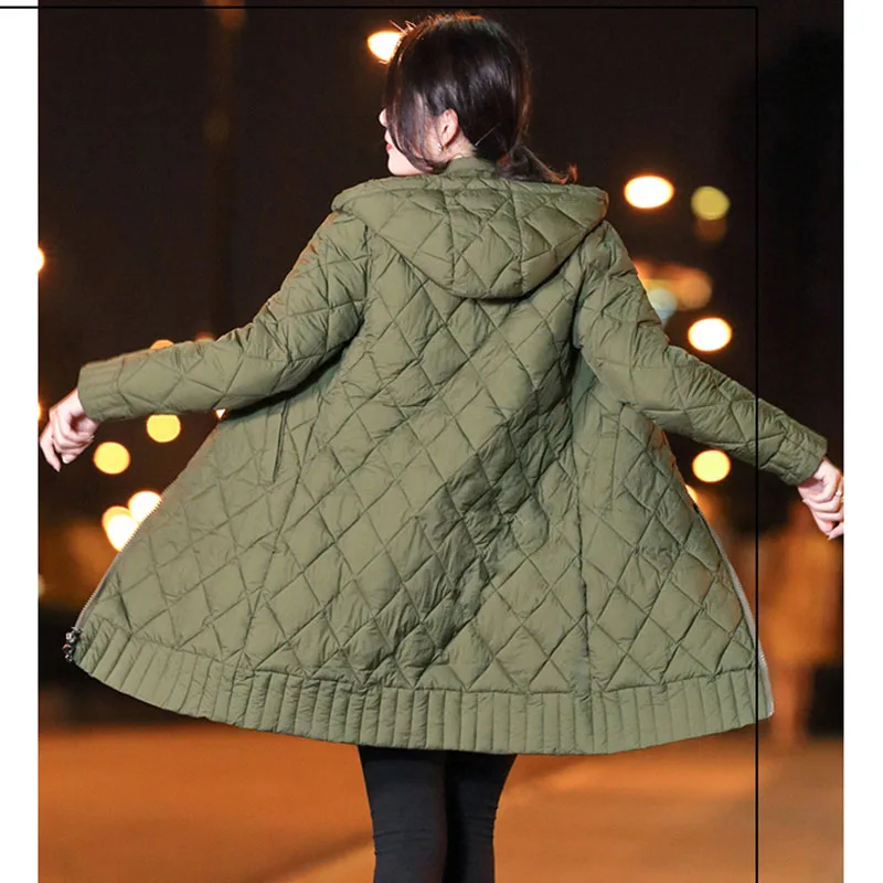 Winter Jacket Female Parka Coat Long hoodie Down Cotton Jacket Plus Size 3XL Long Hooded thick Parkas autumn Coat Jacket Women