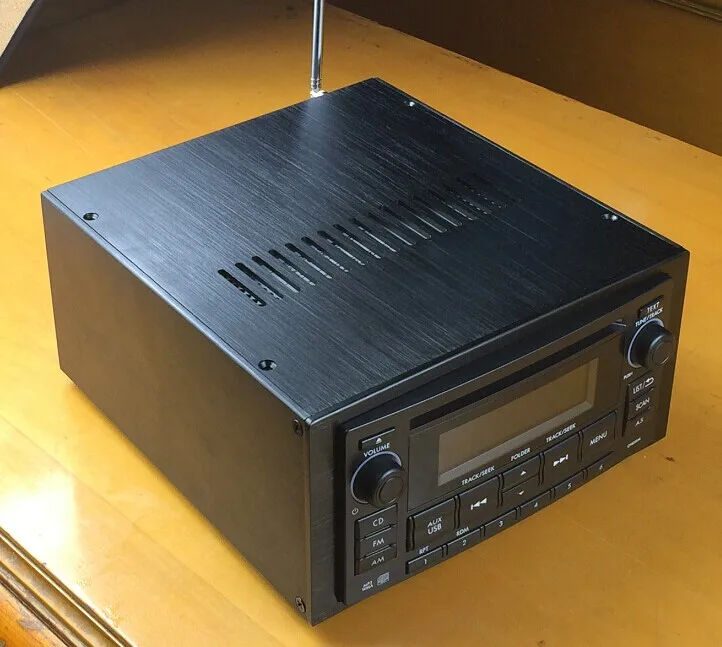 D 026 Full aluminum chassis 2DIN car audio amplifier case CD player