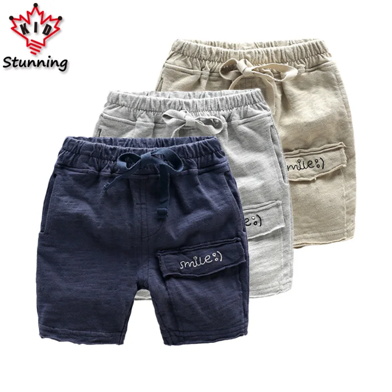 18M 5T Vintage Boys Shorts 2017 Summer Baby Boys Clothes Cotton Shorts